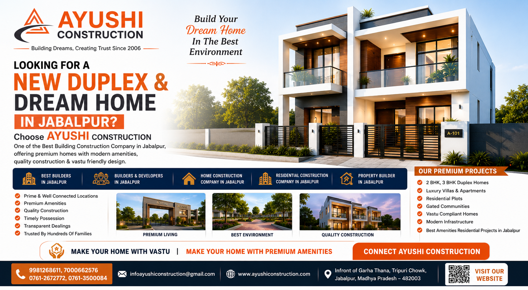 Looking for a new duplex or your dream home in Jabalpur’s finest environment?