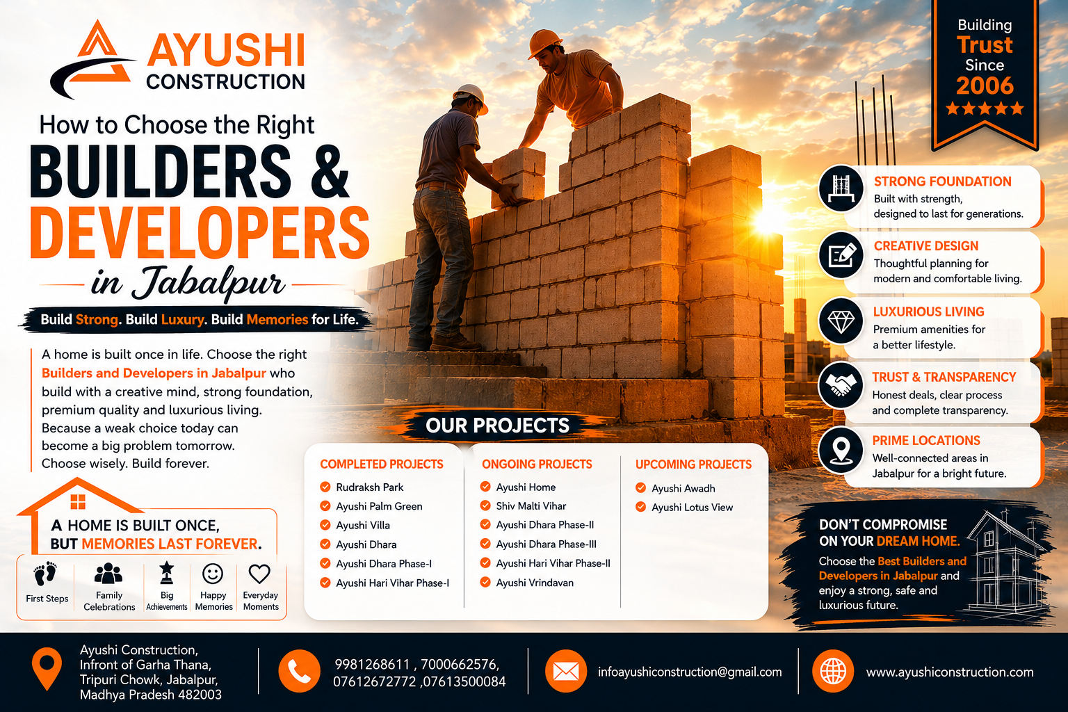 How to Choose the Right Builders and Developers in Jabalpur