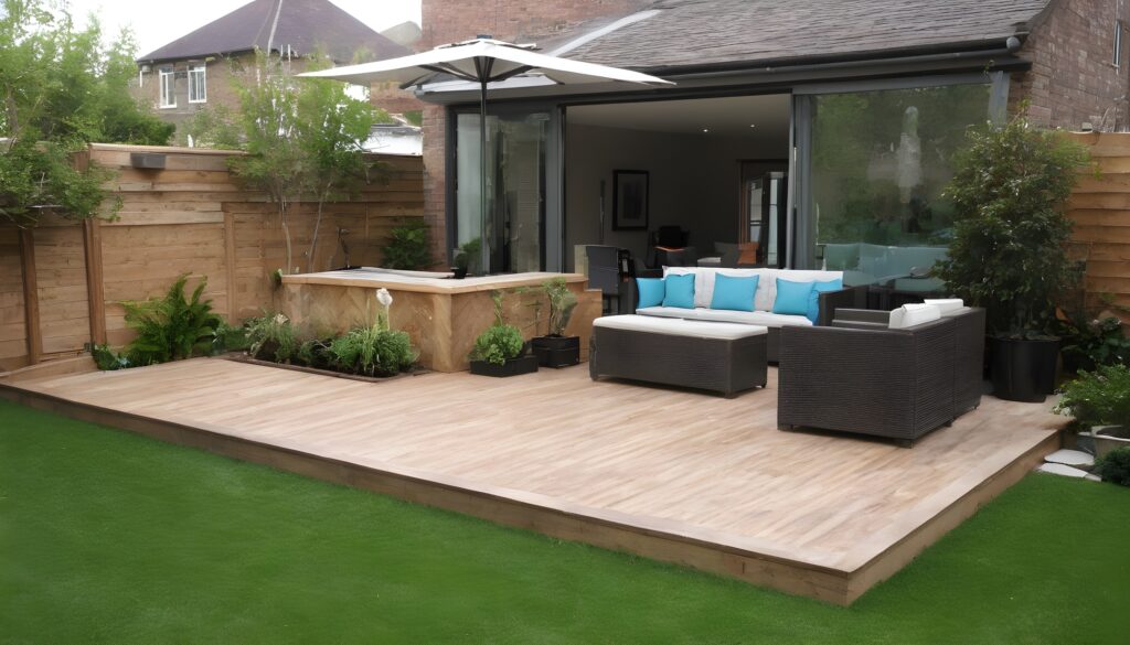 Modern design ideas for garden patio in-house construction